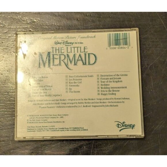 The Little Mermaid Original Motion Picture Soundtrack CD - Disney Classics - Picture 4 of 8
